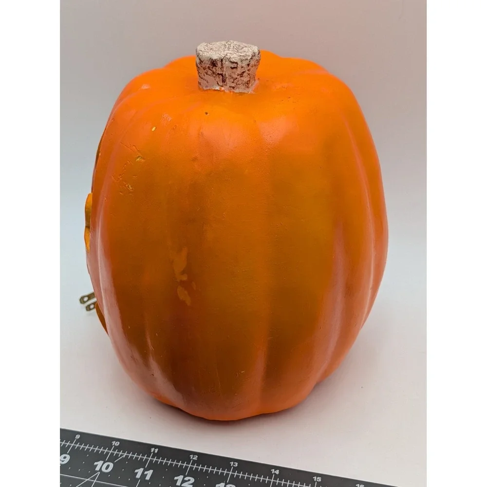 Paper Magic Group Jack O Lantern Orange‎ Vintage 1998 Light Up Pumpkin Decor a